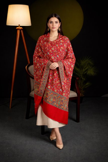 Digital Print Kashmiri Shawl
