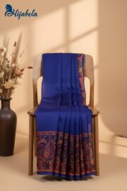 Premium Digital Printed Half Silk Saree - Image 3