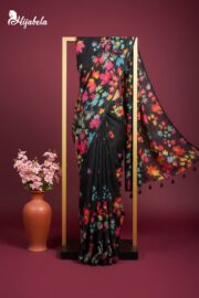 Premium Digital Printed Soft Silk Saree - Image 3