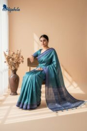 Premium Digital Printed Half Silk Saree