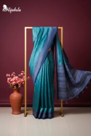 Premium Digital Printed Half Silk Saree - Image 3
