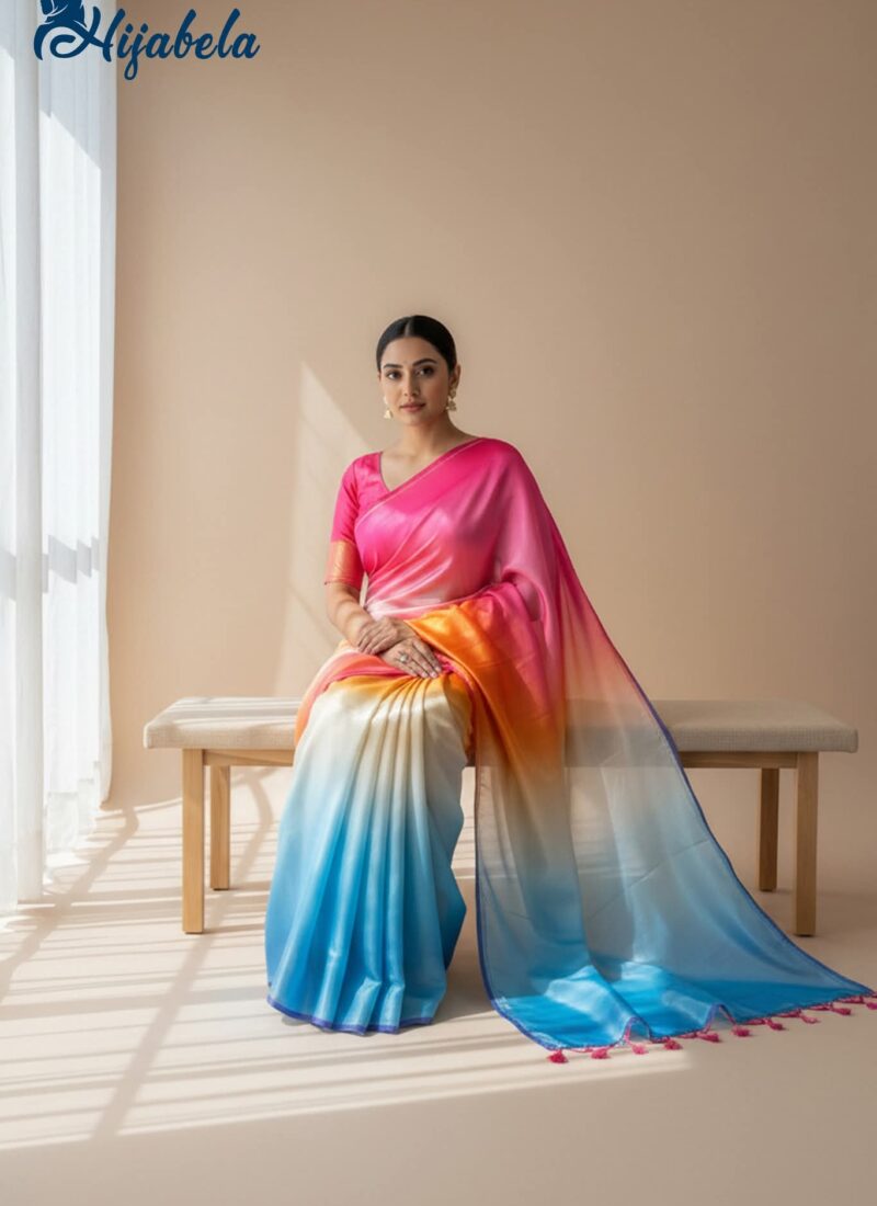 Premium Digital Printed Soft Silk Saree