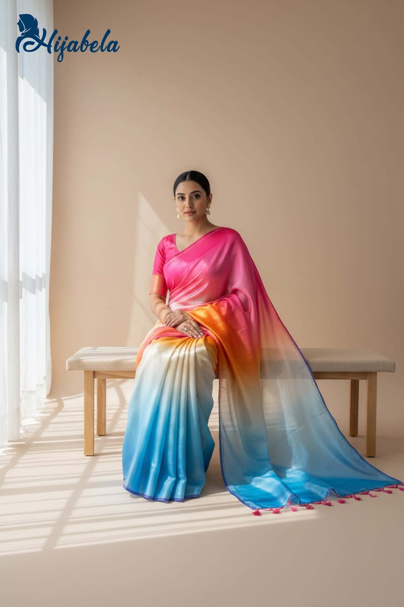 Premium Digital Printed Soft Silk Saree